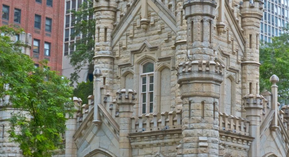 Detail of the Chicago Water Tower