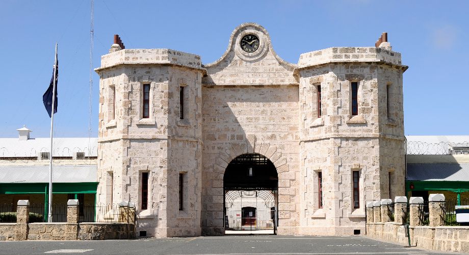 Eingang zum Fremantle Prison in Perth