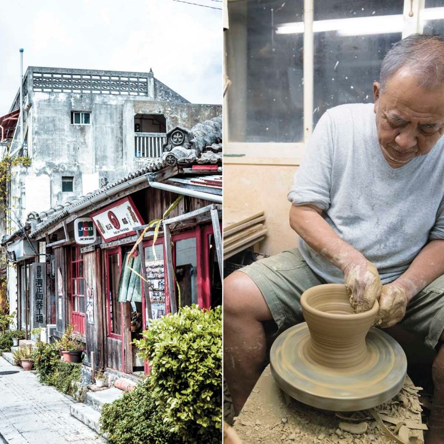 Tsuboya Yachimun Dori pottery studios. Credit: Mark Parren Taylor & Chris Wilson