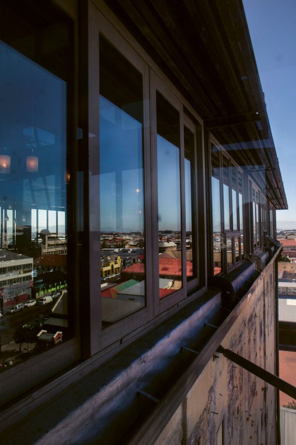 Exterior of window at a restaurant