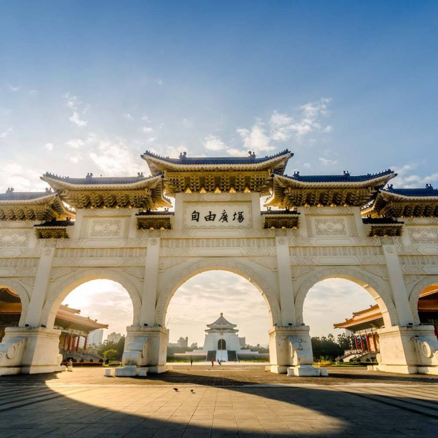 The National Chiang Kai-shek Memorial, the most famous attraction in Taipei's Zhongzheng neighbourhood