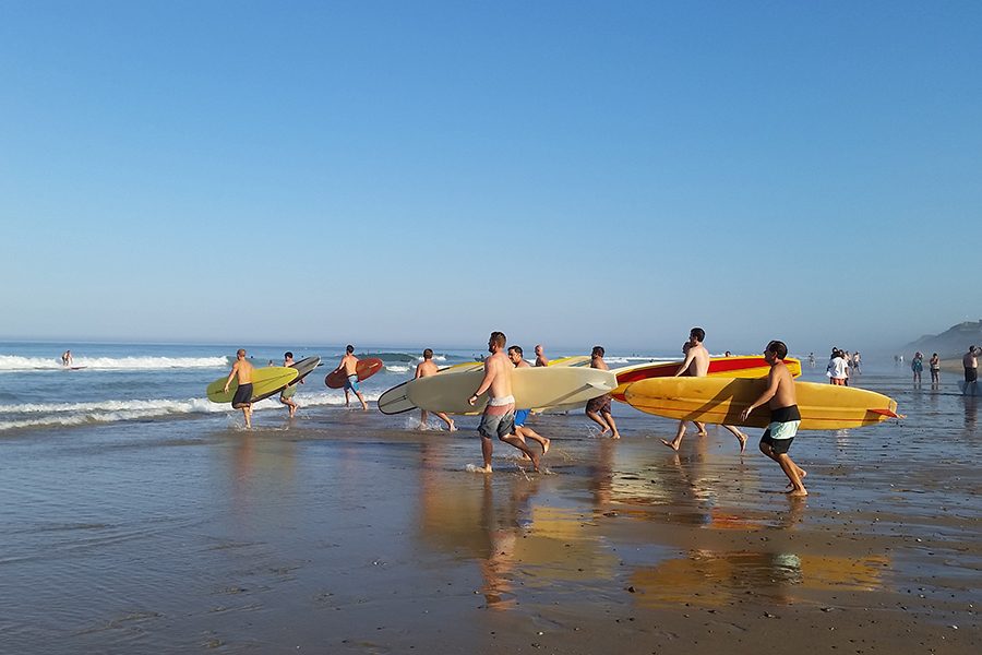 Cape Cod beach surfing