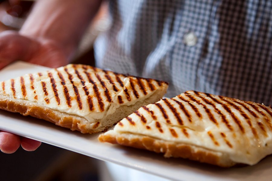 Grilled cheese sandwiches at Rubi's at Rubiner's Cheesemonger