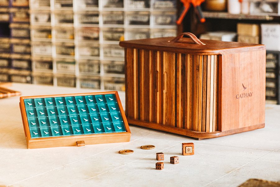 Cathay x Start From Zero wooden mahjong gift set