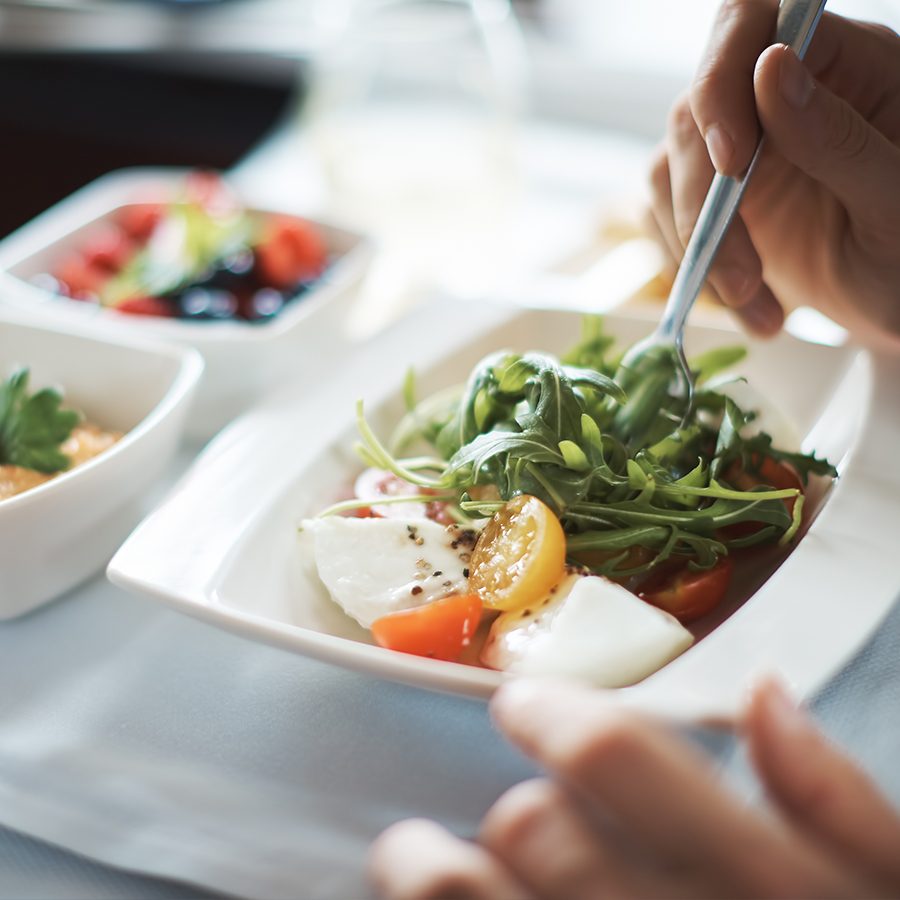 Cathay Pacific inflight dining