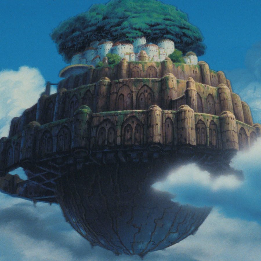 A scene from Castle in the Sky