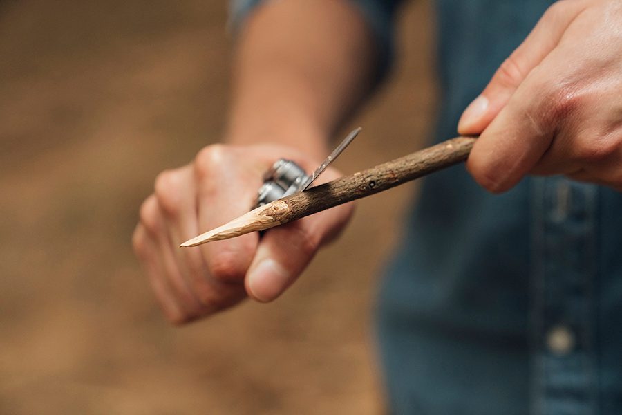 Pocket knife carving. Credit: Getty Images.