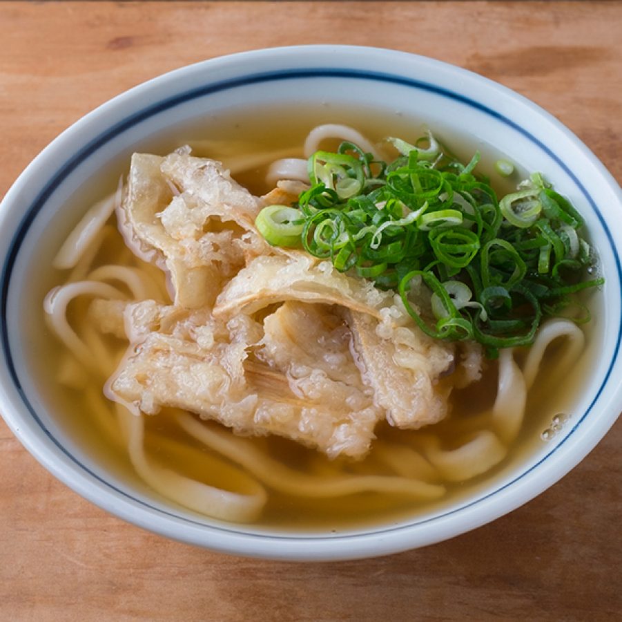 Traditional Hakata-style udon