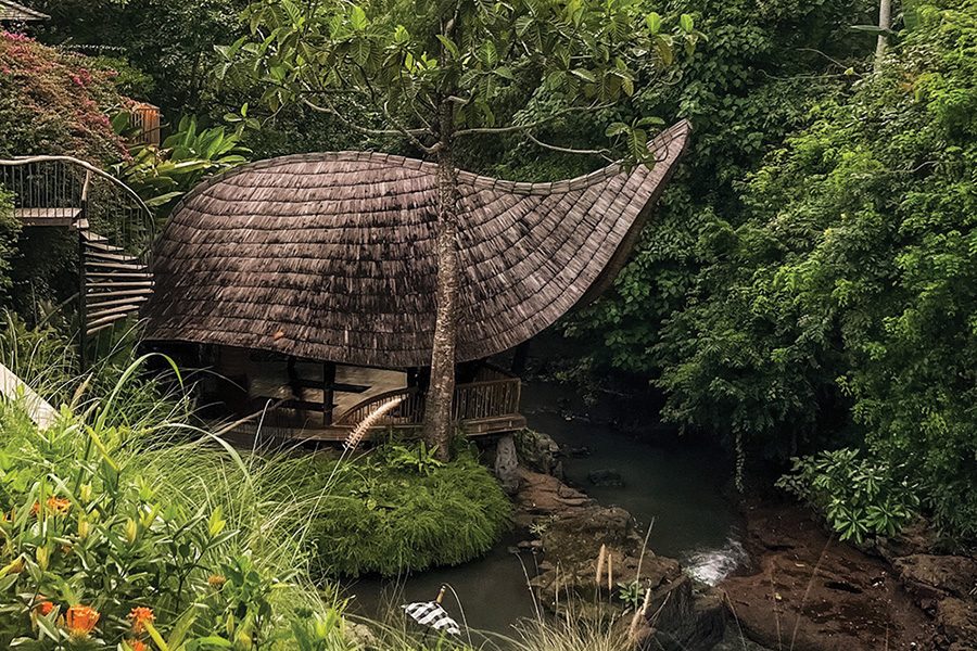 A Balinese rooftop