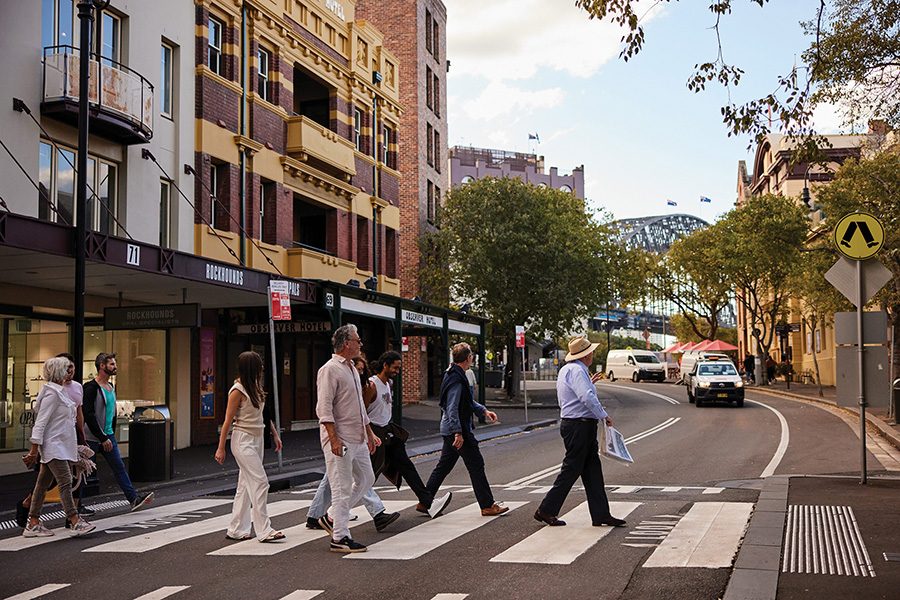 Sydney road crossing. Courtesy image 