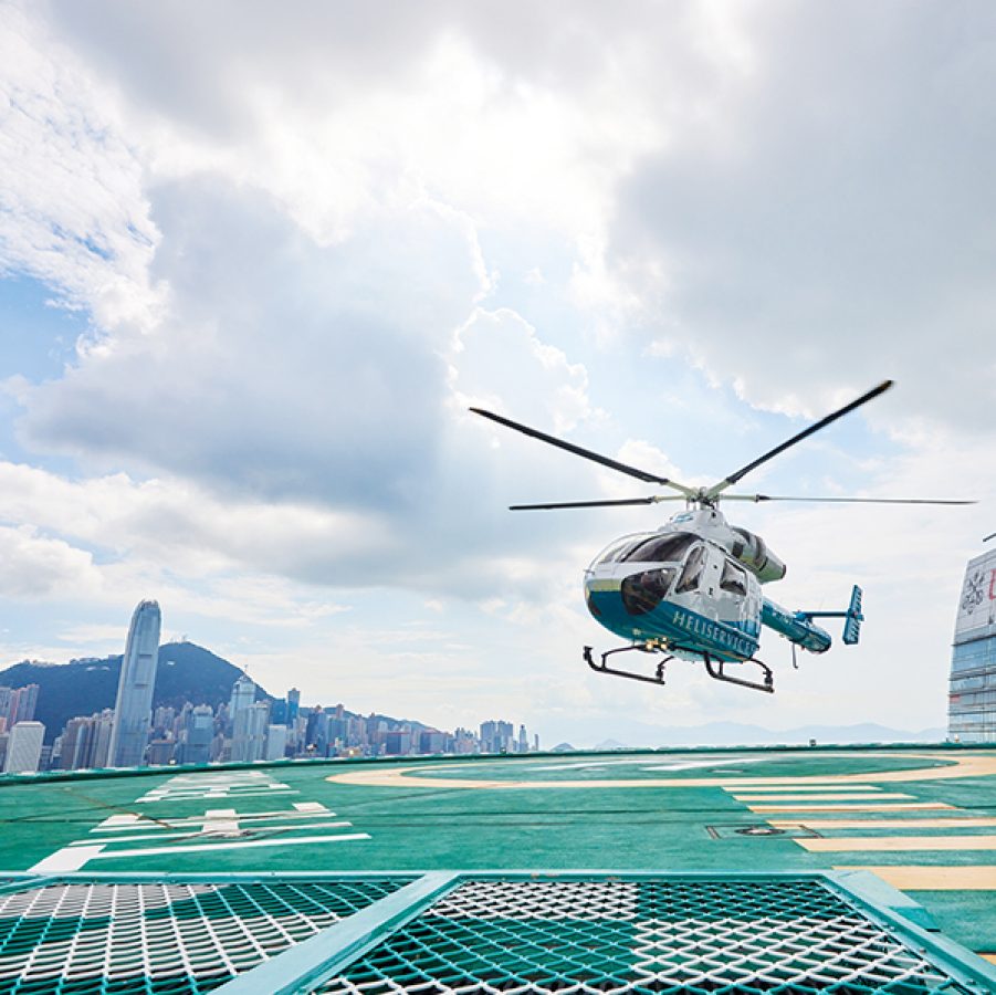 Get high over Hong Kong with a helicopter tour. Credit: Getty Images