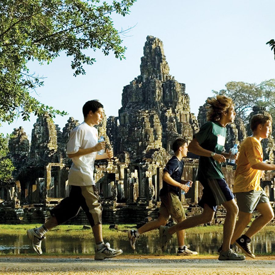 Run the Angkor Wat International Half Marathon. Credit: Getty Images