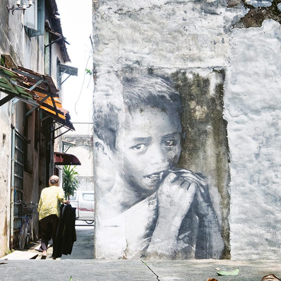 Take an art wander through Georgetown, Penang. Credit: Getty Images