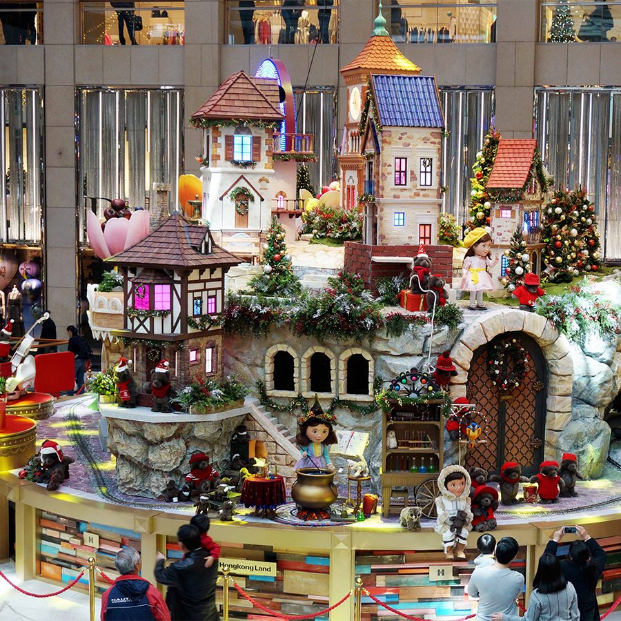 Festive displays in Hong Kong