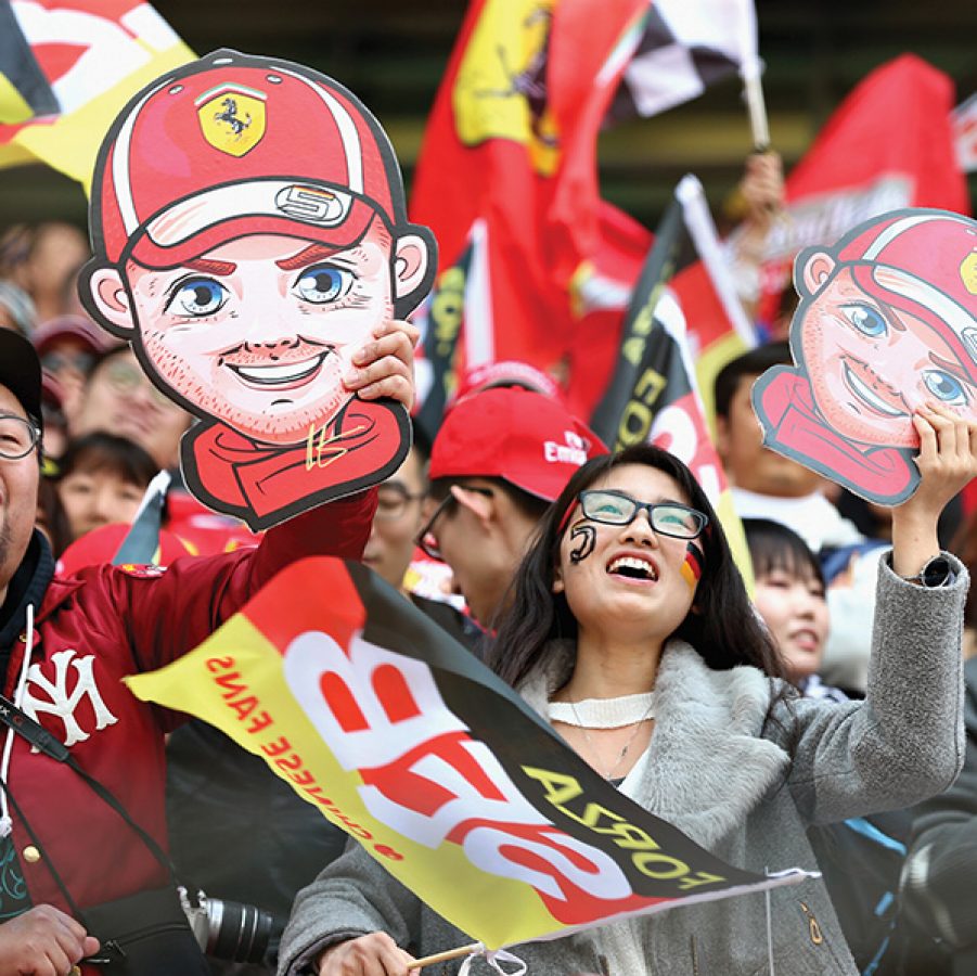 The Chinese Grand Prix fans