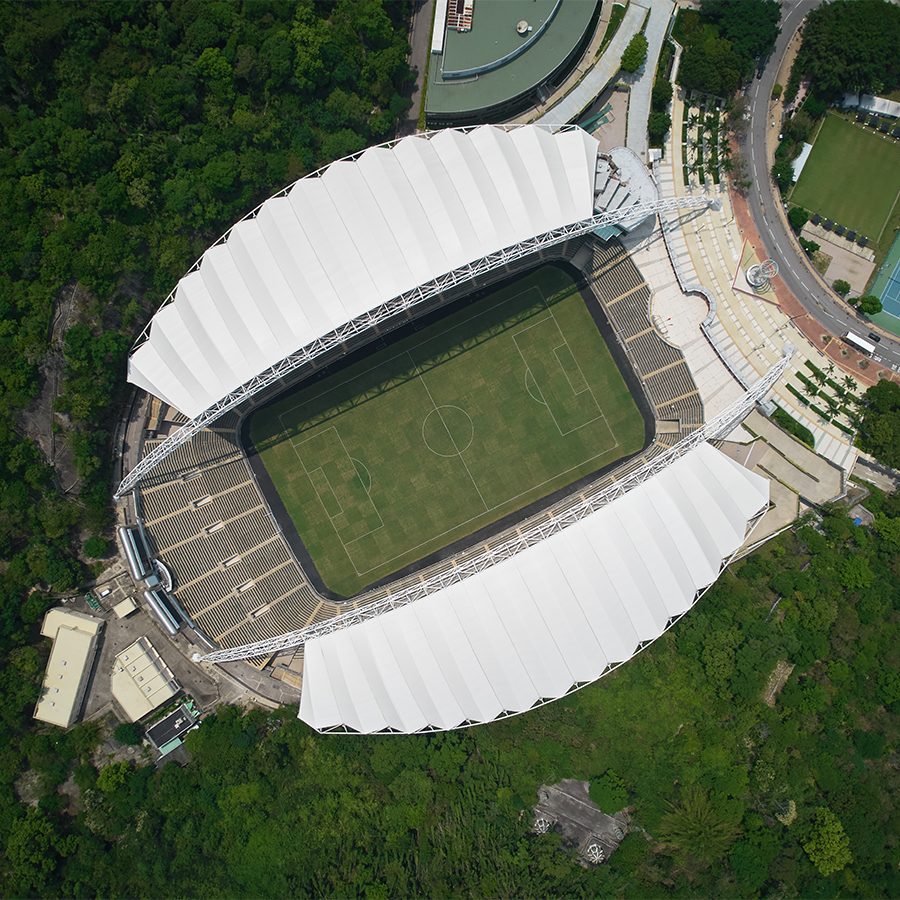 Hong Kong stadium from above