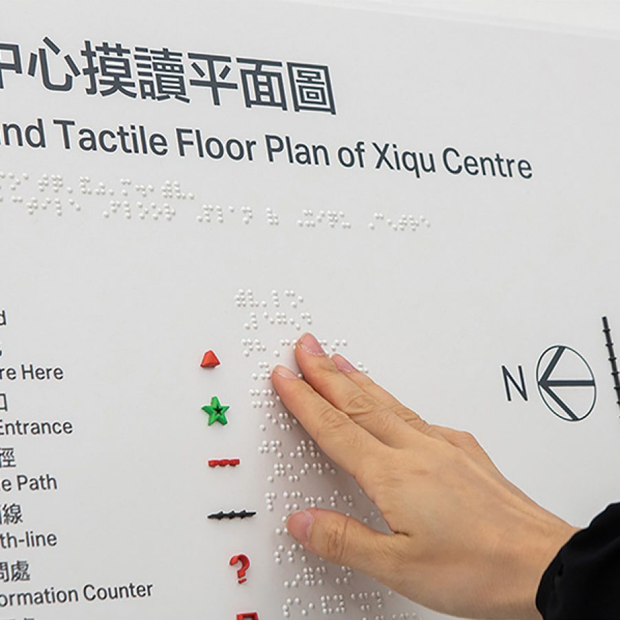 Braille signs