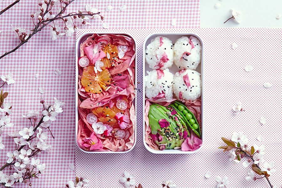 Cherry blossom picnic