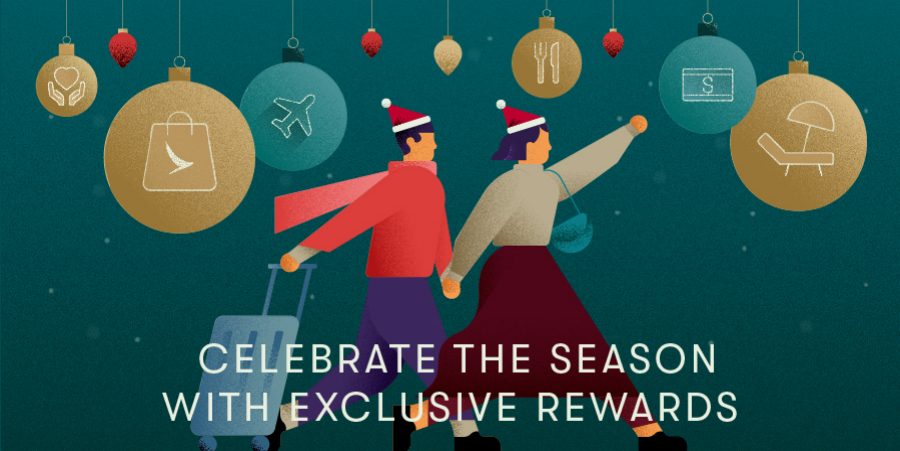 A grapic couple are going to celebrate the season with exclusive rewards